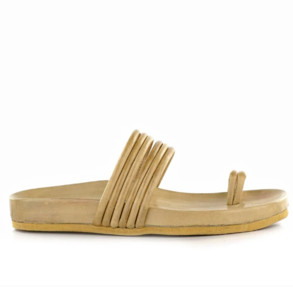 Designer Italian luxury footbed sandals, Hand made in Italy NWT SS2025 - Picture 2 of 2